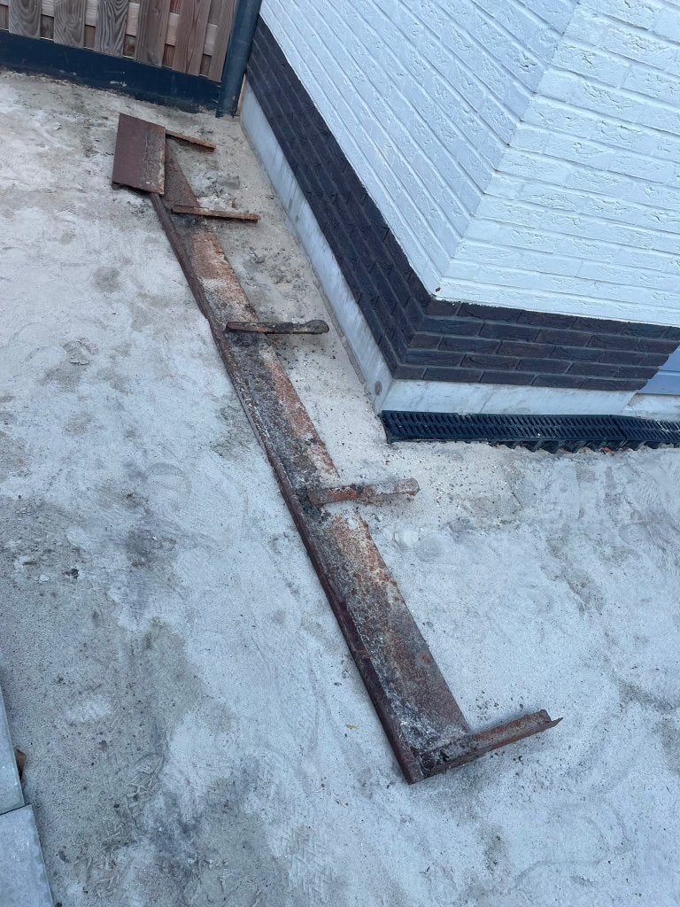 Cortenstaal, Tuin en Terras, Bloembakken en Plantenbakken, Ophalen, Gebruikt, 100 cm of meer, Metaal