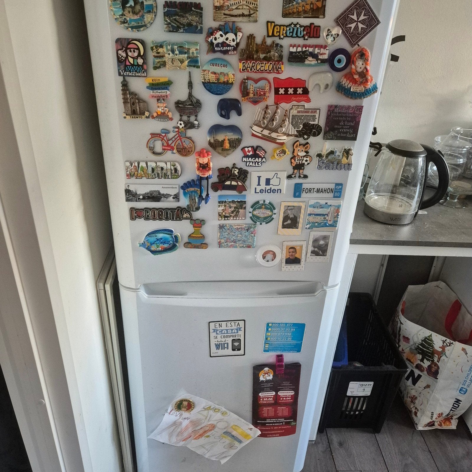 Koelkast met aparte vriezer - Indesit, 150 tot 200 liter, Gebruikt, 60 cm of meer, Met aparte vriezer