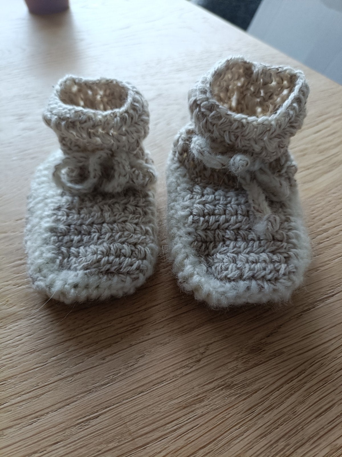 Gehaakte babyslofjes, Kinderen en Baby's, Slofjes, Jongetje of Meisje, Handgemaakt, Nieuw