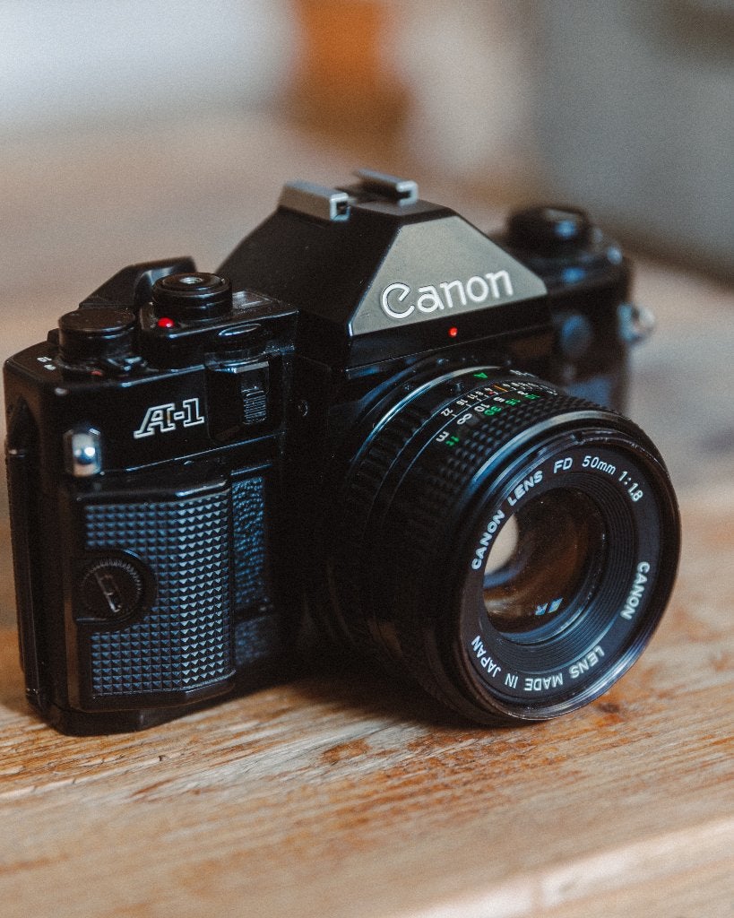 Canon A-1 Analoge Camera met Extra, Ophalen, Gebruikt, Spiegelreflex, Canon