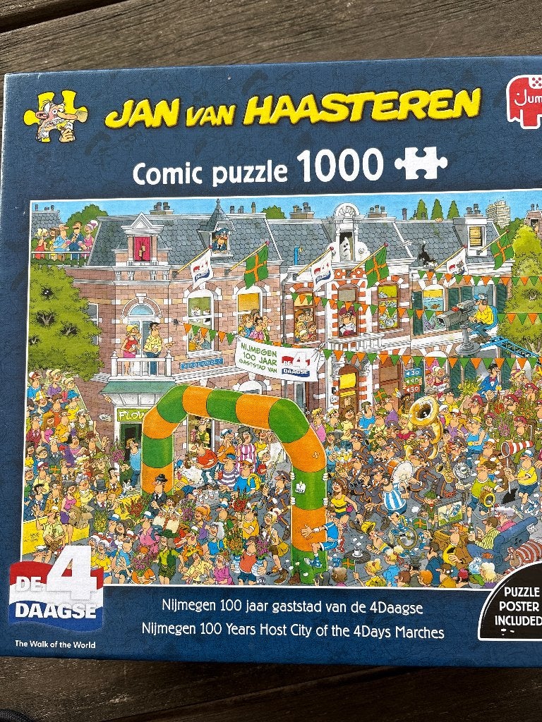 JvH puzzel 4Daagse, Ophalen, 500 t/m 1500 stukjes, Zo goed als nieuw, Legpuzzel