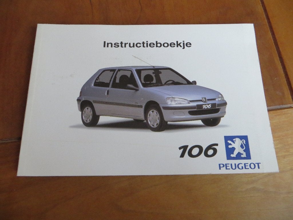 Instructieboek Peugeot 106, 106 Sport, 106 1.6 16V 2001, Ophalen of Verzenden