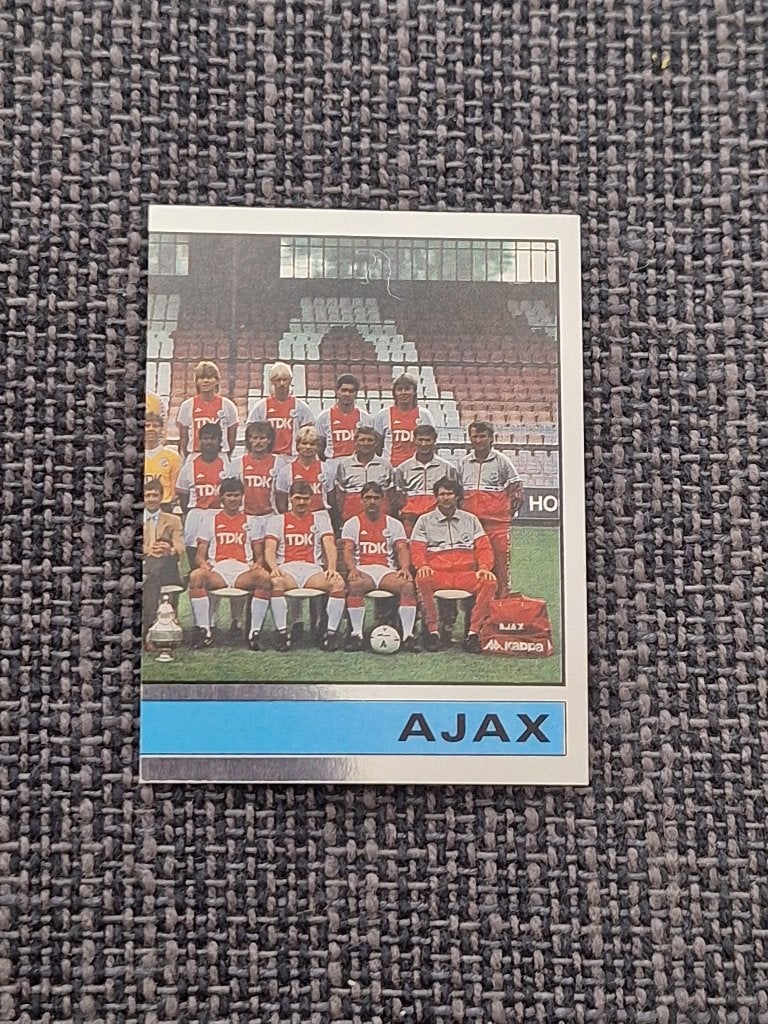 Panini Voetbal 87 Deel van Ajax team, Verzenden, Zo goed als nieuw, Meerdere stickers