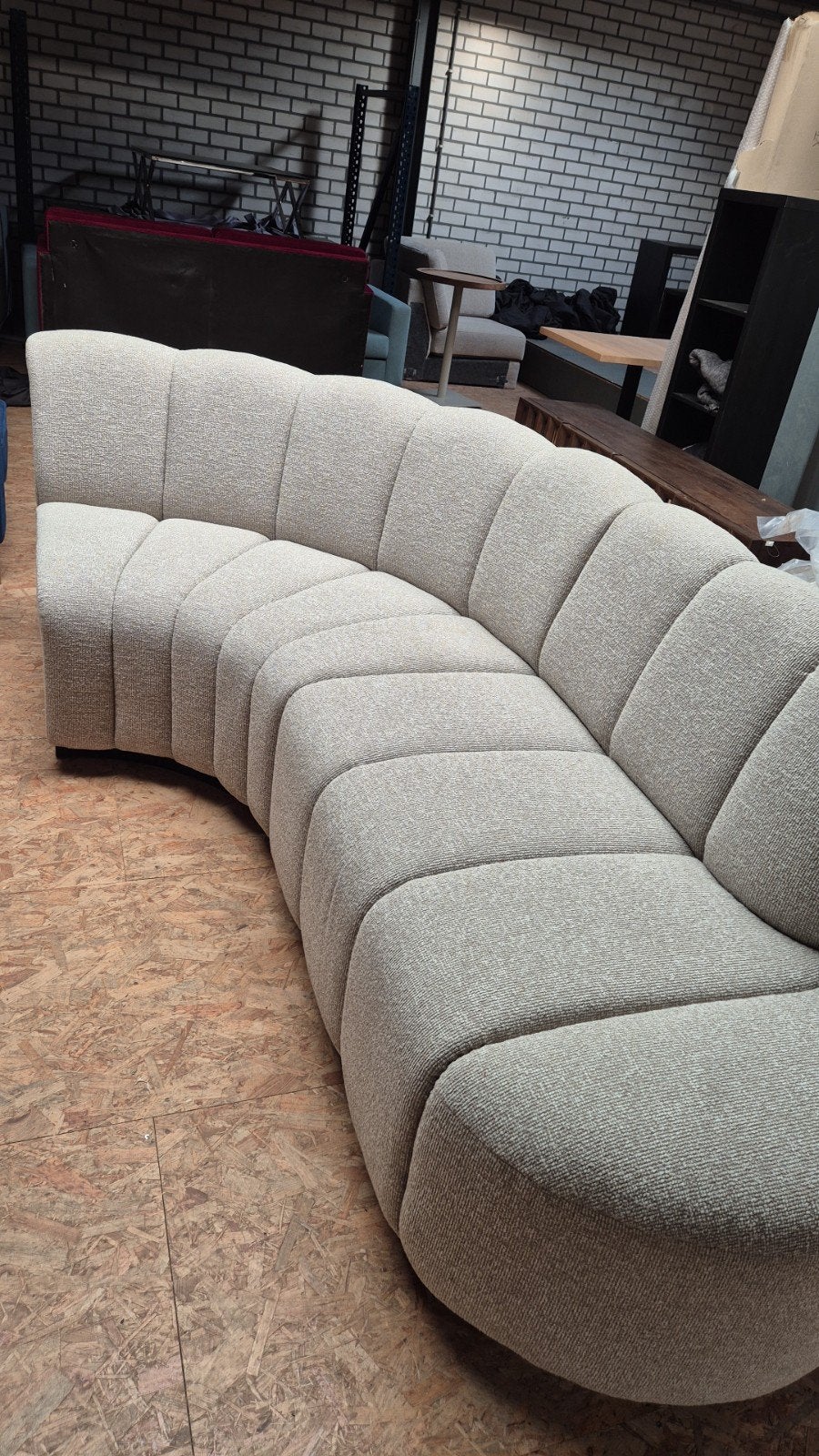 Richmond Interiors Hillpark Eetbank Lovely Beige, Ophalen of Verzenden, Nieuw, Stof, Modern, Eigentijds