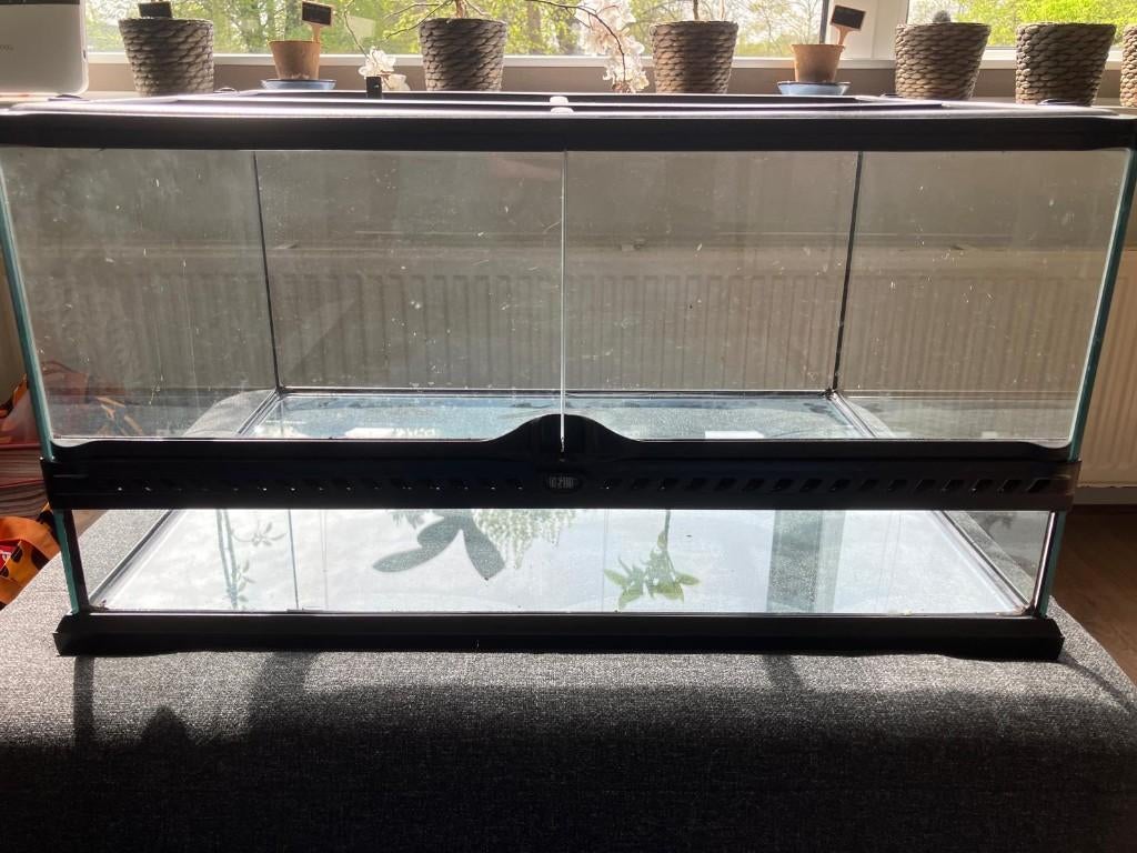 Terrarium - 60 x 47cm incl. alle toebehoren, Ophalen, Zo goed als nieuw, Terrarium of Paludarium