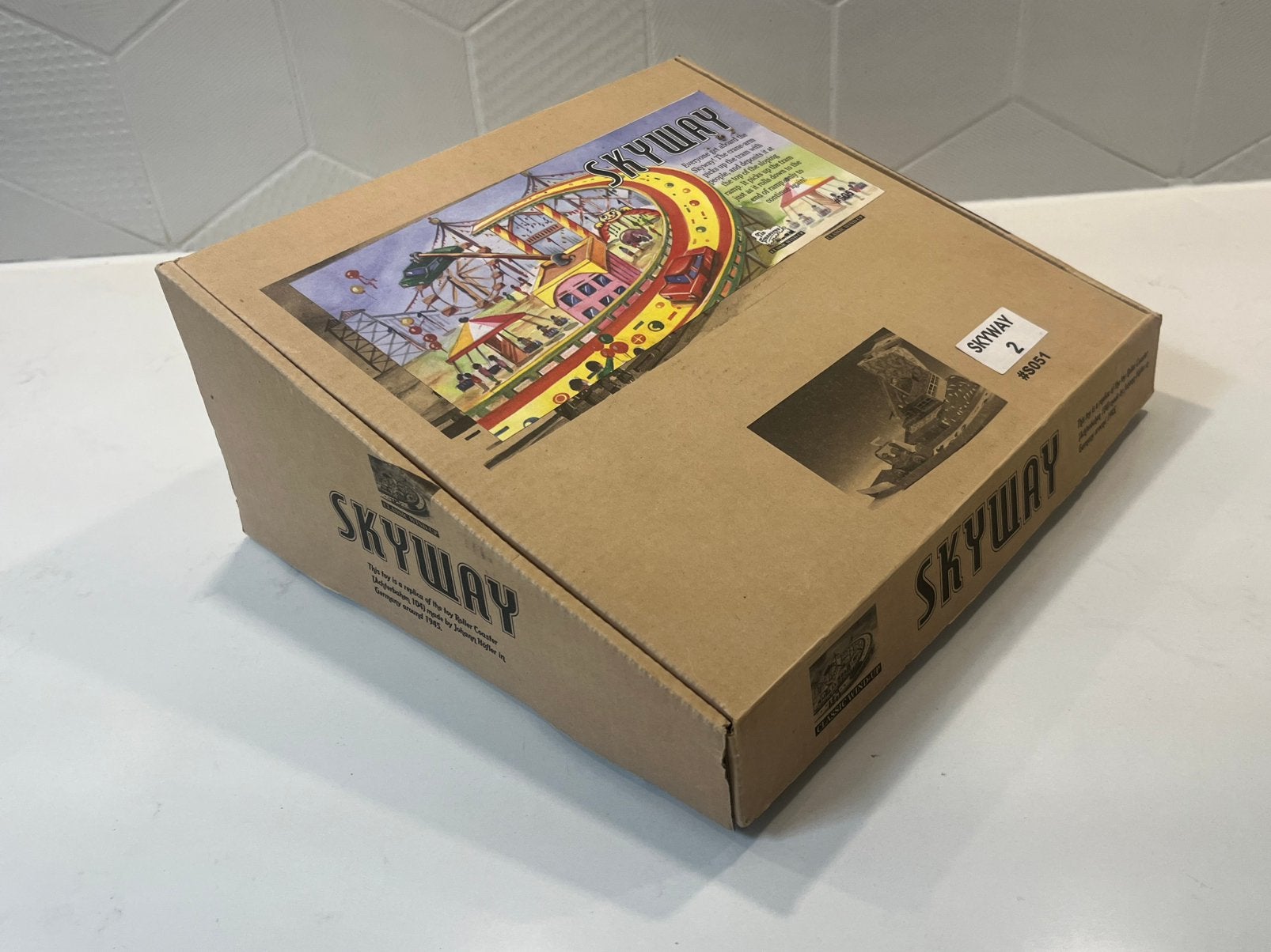 Blikken speelgoed Achtbaan Tin Treasures Skyway 2 Wind-Up, Verzenden, Gebruikt