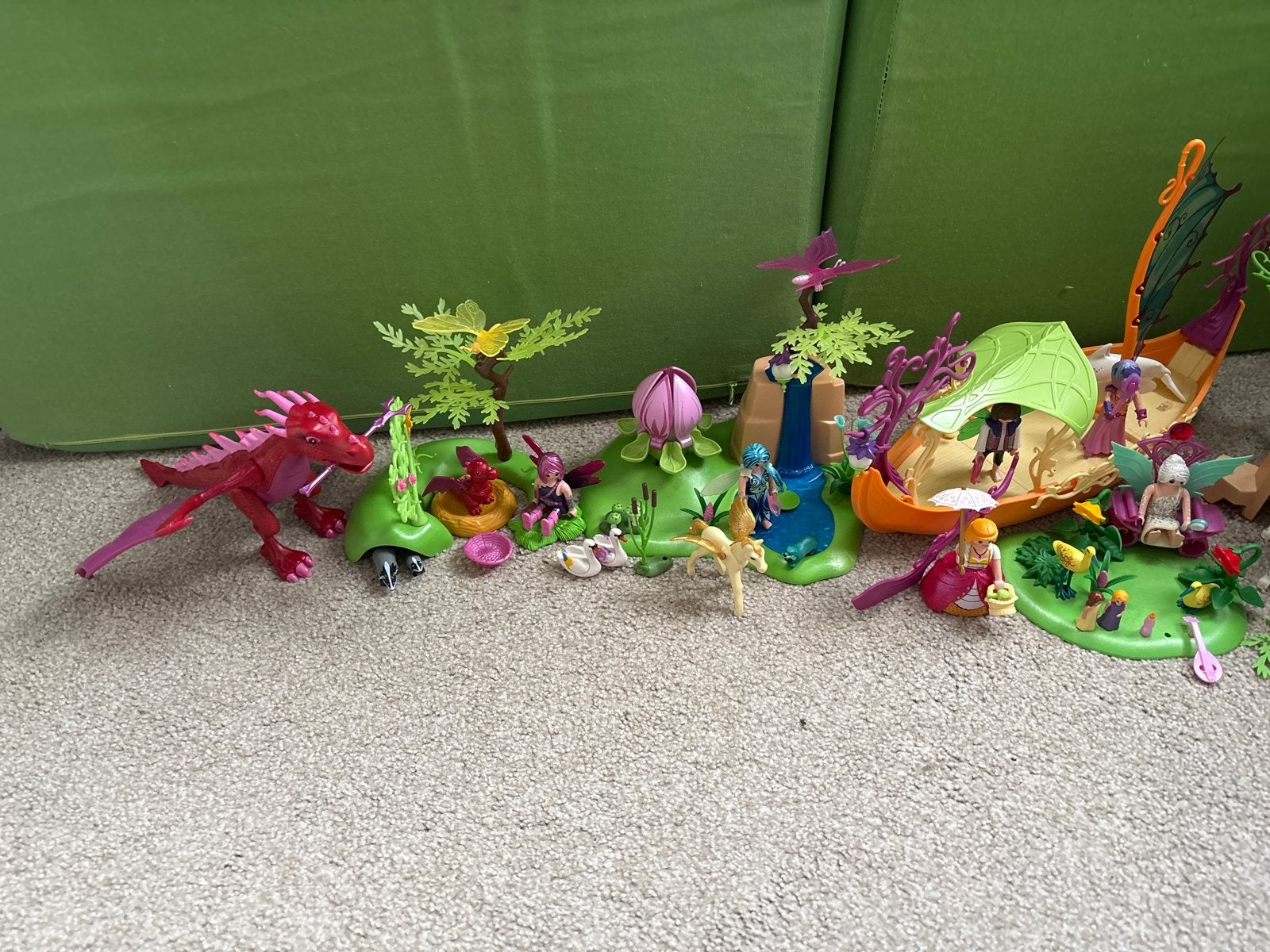 Playmobil Fairies set met draak, boot en figuren, Kinderen en Baby's, Speelgoed | Playmobil, Ophalen, Gebruikt, Losse onderdelen