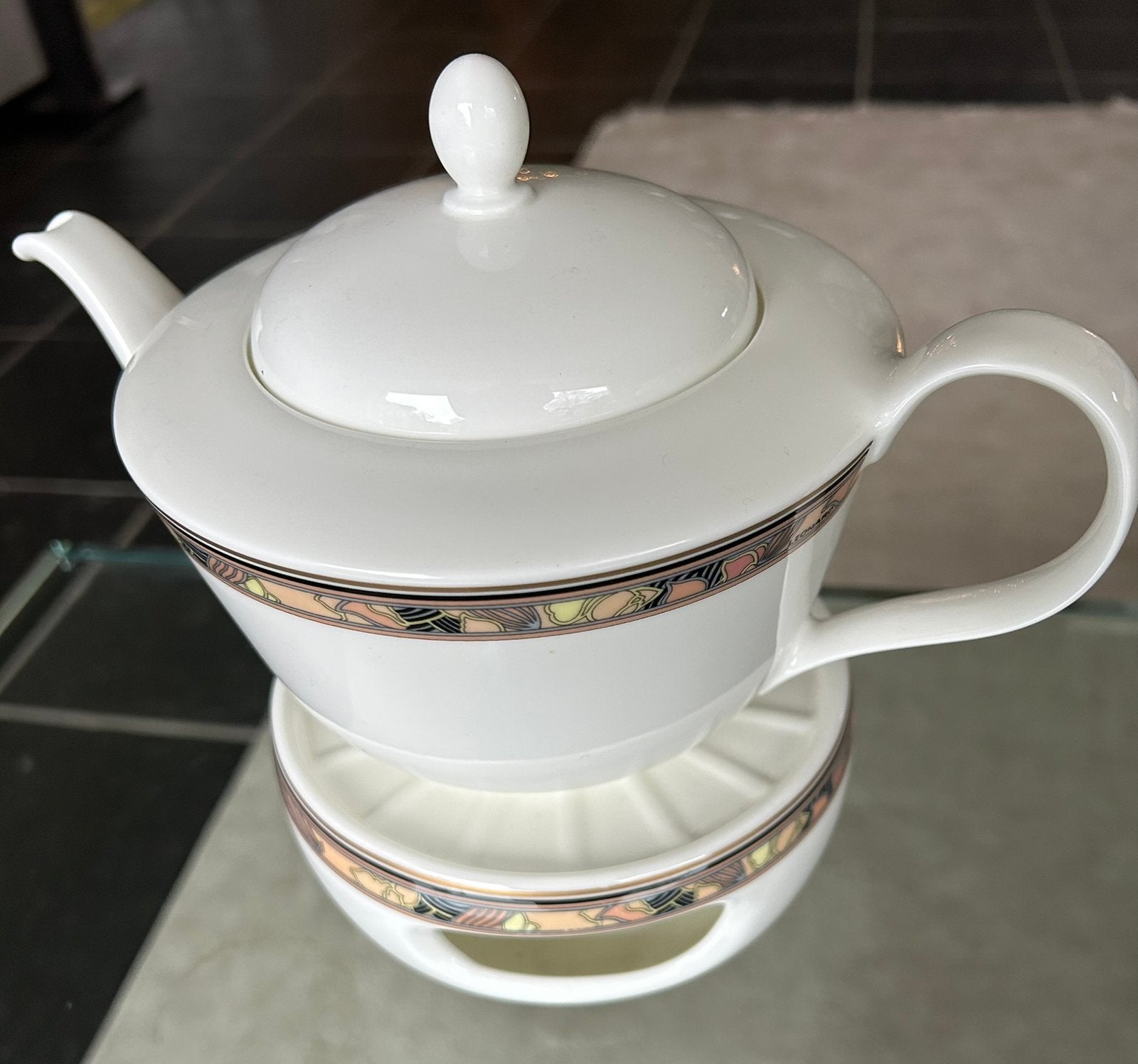 Hutschenreuther bone china theepot met comfoor, Ophalen of Verzenden