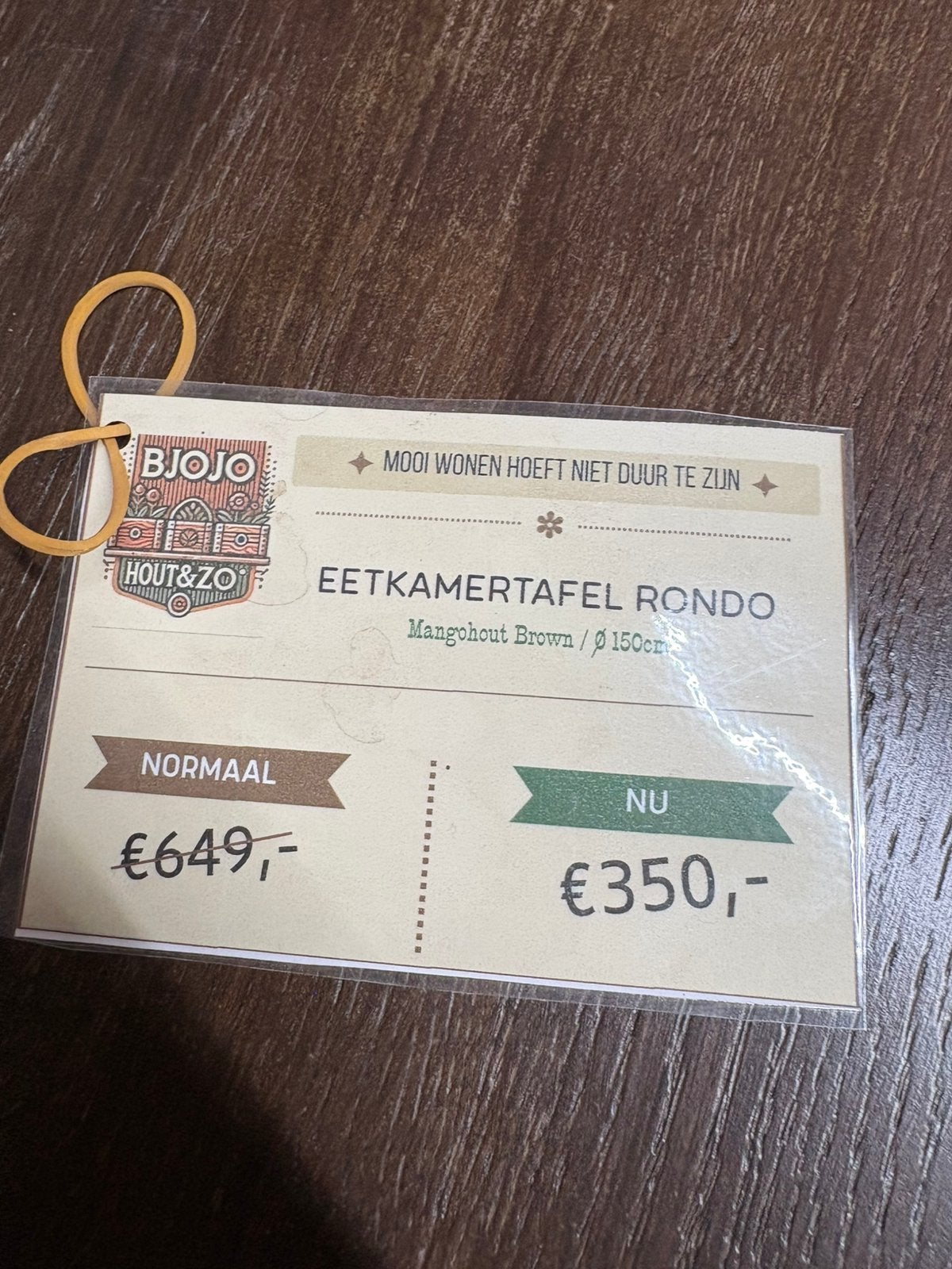 Ronde eettafel Rondo – nu €350!, Ophalen of Verzenden, Nieuw, Rond, 100 tot 150 cm