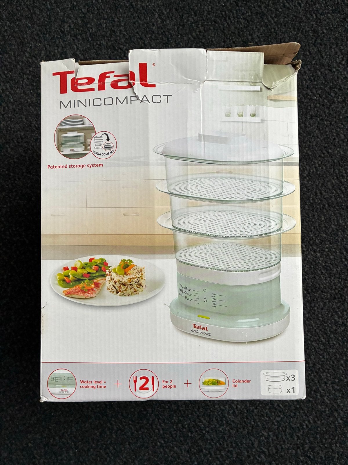 Tefal Minicomapact Stoomkoker - Compact en Efficiënt, Ophalen of Verzenden, Zo goed als nieuw, Stoomreiniger
