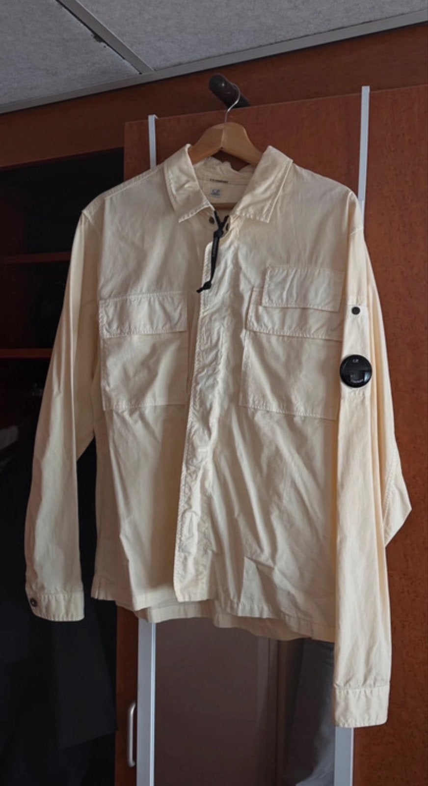 CP Company overshirt, Ophalen of Verzenden, Zo goed als nieuw, Beige, Halswijdte 39/40 (M)