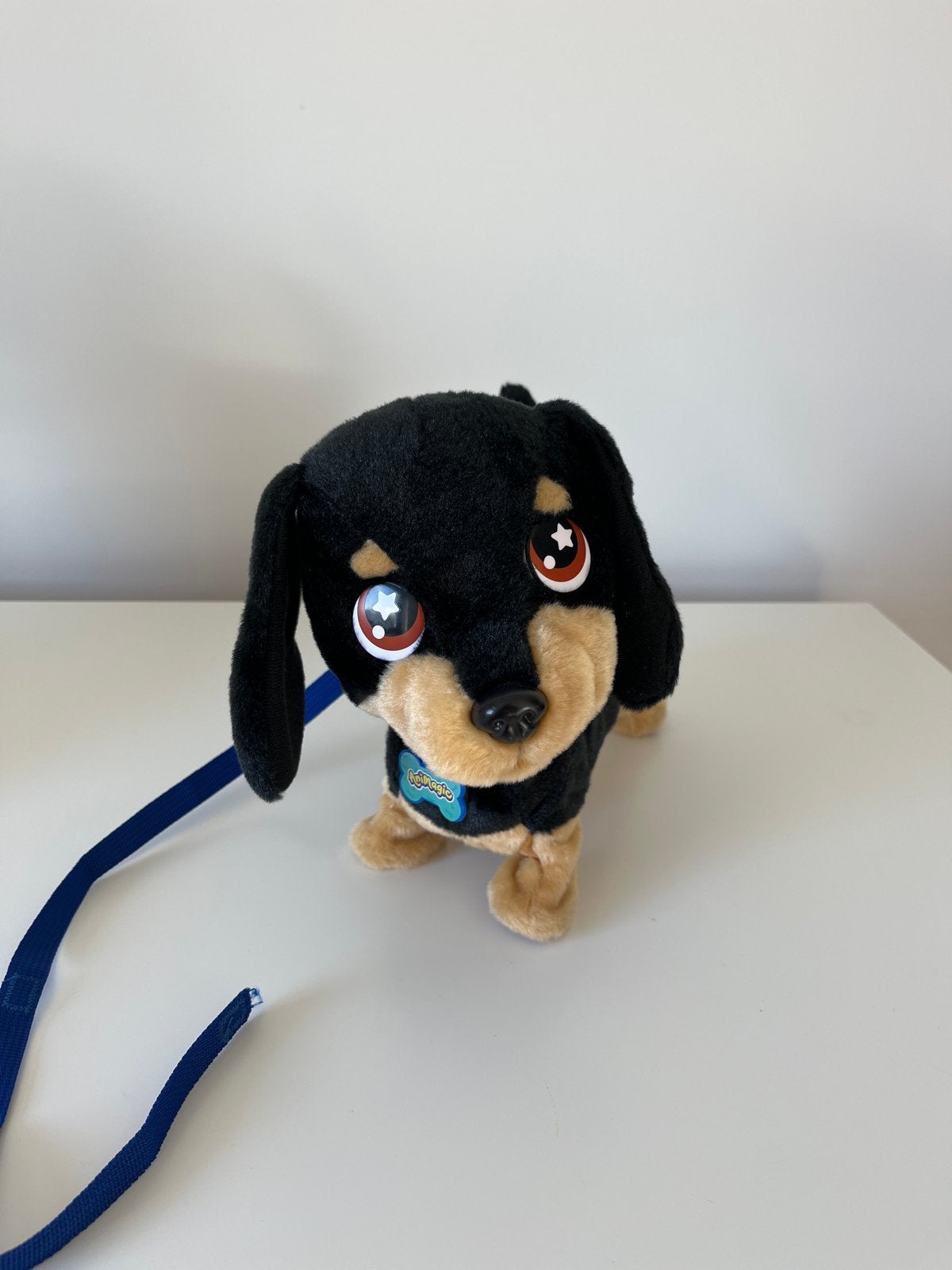 Animagic Waggles hond interactieve knuffel, Overige merken, Zwart, Zo goed als nieuw, Middelgroot (20 tot 80 cm)