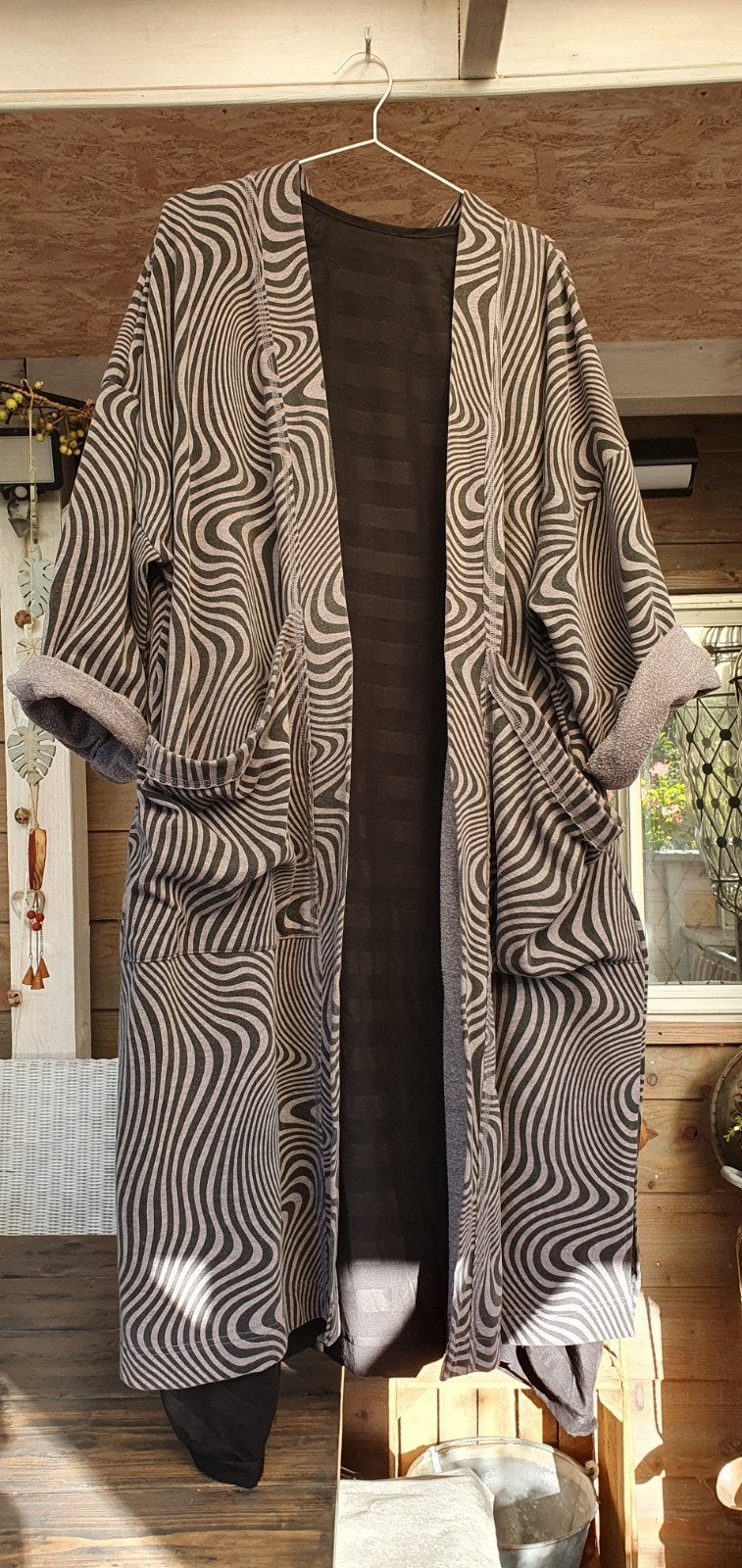 Ulla Popken vest met abstracte print, Maat 46/48 (XL) of groter, Ulla Popken, Ophalen of Verzenden, Zo goed als nieuw