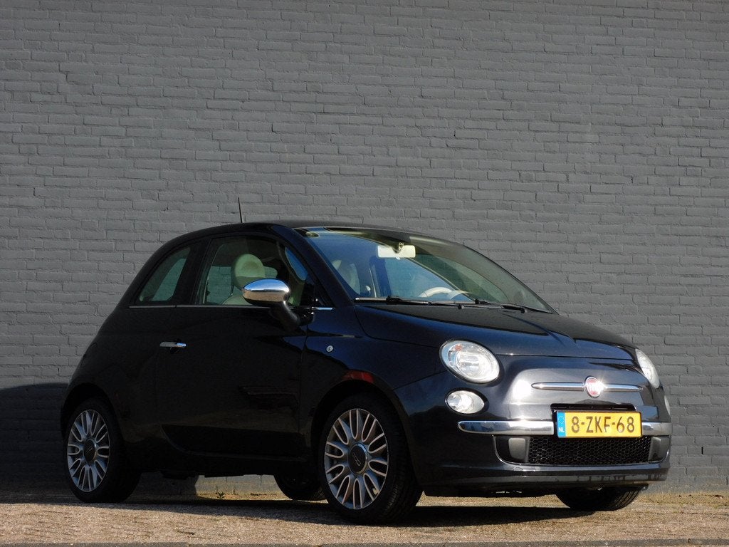 Fiat 500 0.9 TwinAir Turbo Lounge RIJDT PERFECT! CARPLAY/AND, Auto's, Fiat, Voorwielaandrijving, Gebruikt, Startonderbreker, Leder en Stof