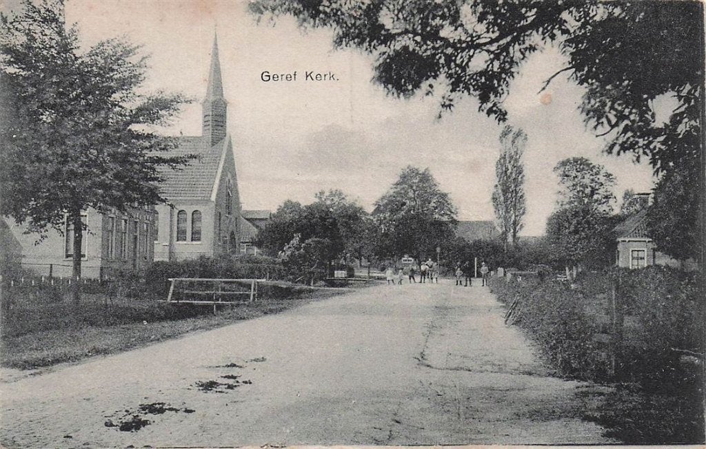 702-360-029 Wijnjeterp Geref Kerk, Verzamelen, Ansichtkaarten | Nederland, Verzenden, Voor 1920, Friesland