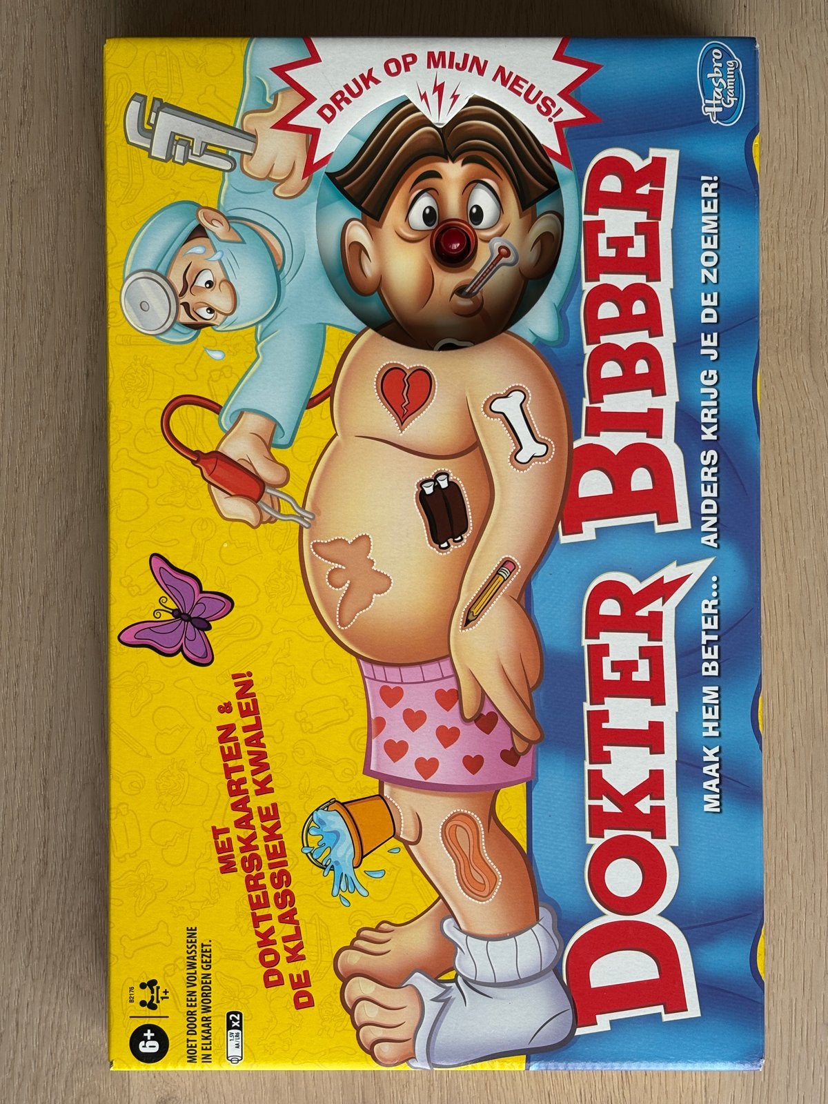 Dokter Bibber - Het klassieke spel met dokterskaarten, Drie of vier spelers, Ophalen of Verzenden, Gebruikt