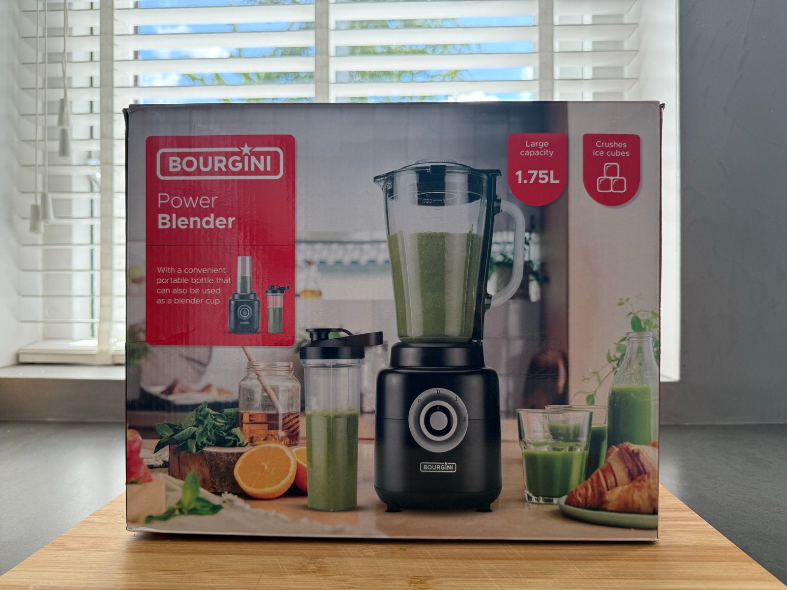BOURGINI Power Blender 1.75L - Nieuw in doos, Ophalen of Verzenden, Nieuw, Powerblender