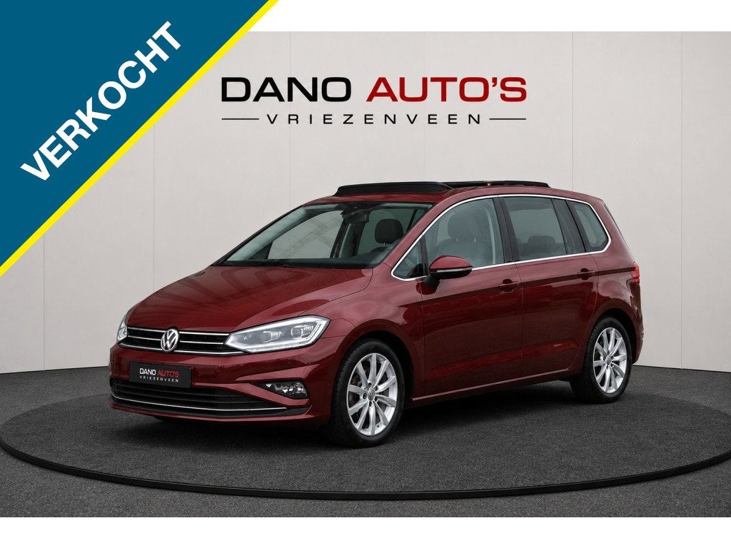 Volkswagen Golf Sportsvan 1.5 TSI ACT DSG Highline Pano/ACC/, Auto's, Volkswagen, Automaat, Stof, Beige, 4 cilinders