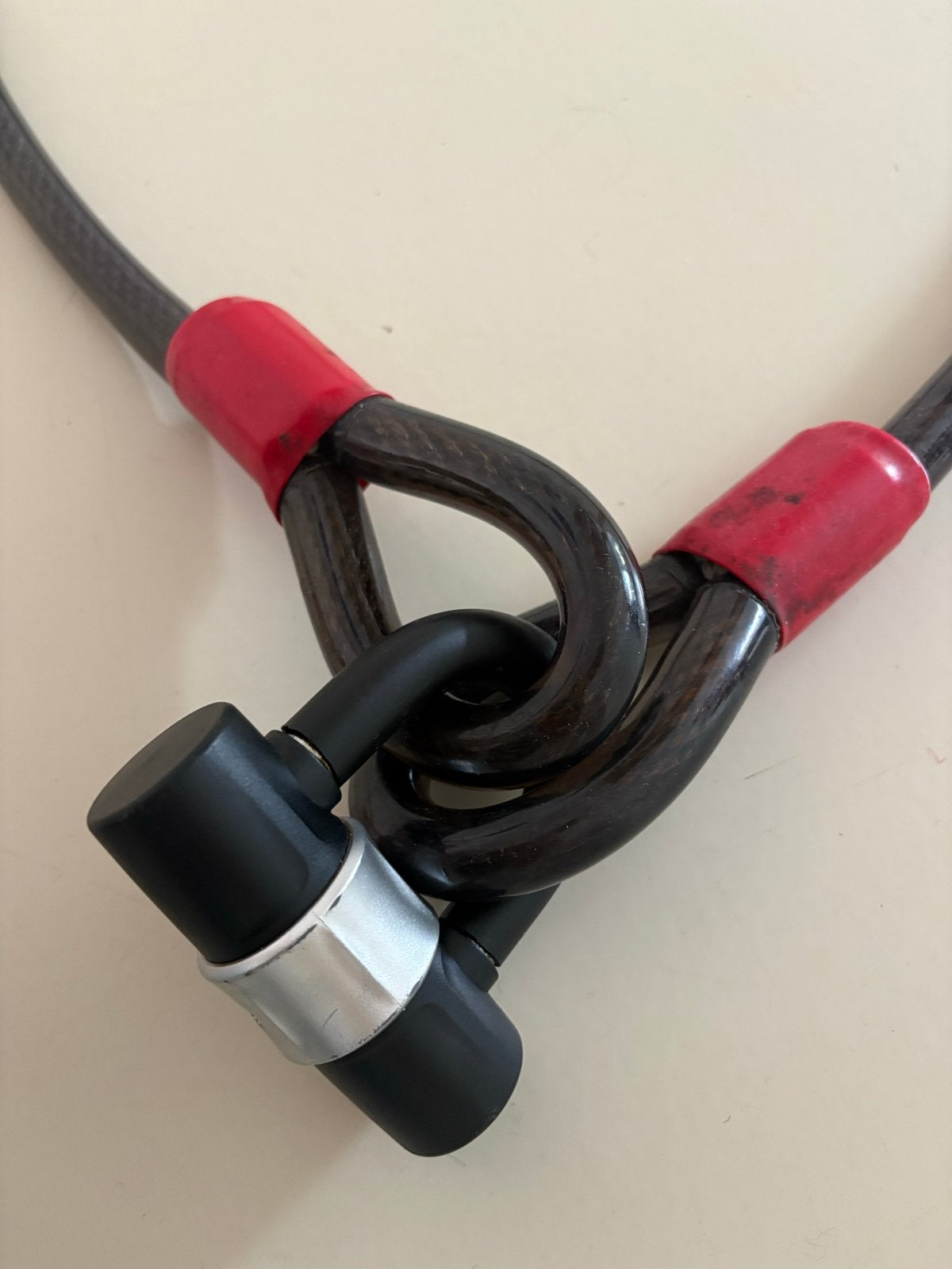 Kabelslot 180 cm (20 mm dik) met 3 sleutels, Ophalen, Gebruikt, Overige typen