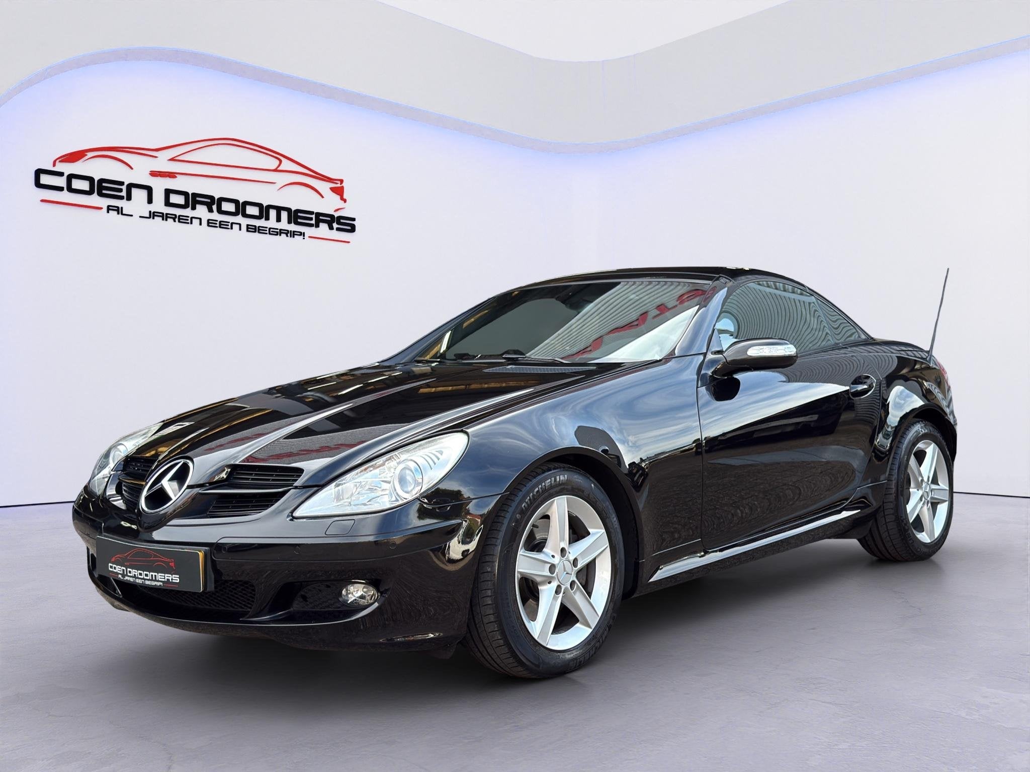 Mercedes-Benz SLK-klasse 280 /Apple & Android Carplay/Navi/S, Auto's, Achterwielaandrijving, Gebruikt, Cabriolet, Zwart