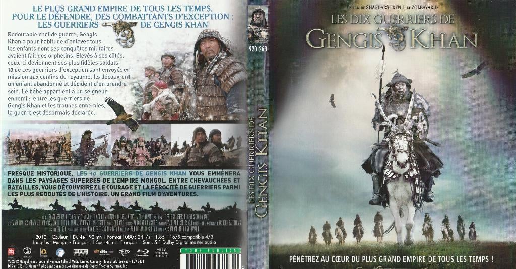 Gengis khan blu ray  (frans ), Ophalen of Verzenden, Zo goed als nieuw