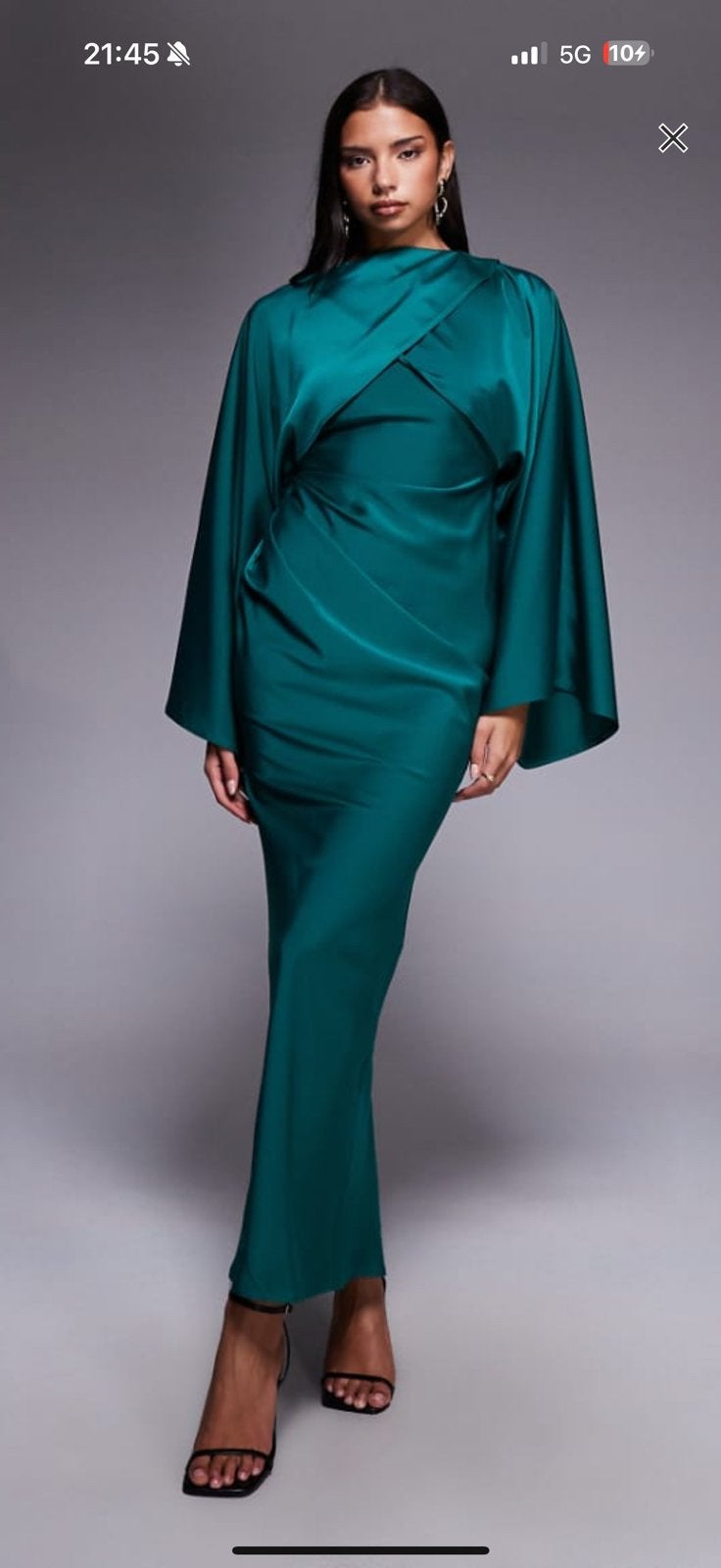 Asos jurk galajurk abiye avondjurk, Ophalen of Verzenden, Zo goed als nieuw, Groen, Galajurk
