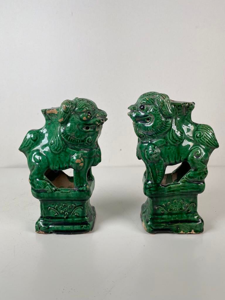 Antieke Chinese Foo Dogs 19e eeuw, Antiek en Kunst, Antiek | Keramiek en Aardewerk, Ophalen of Verzenden