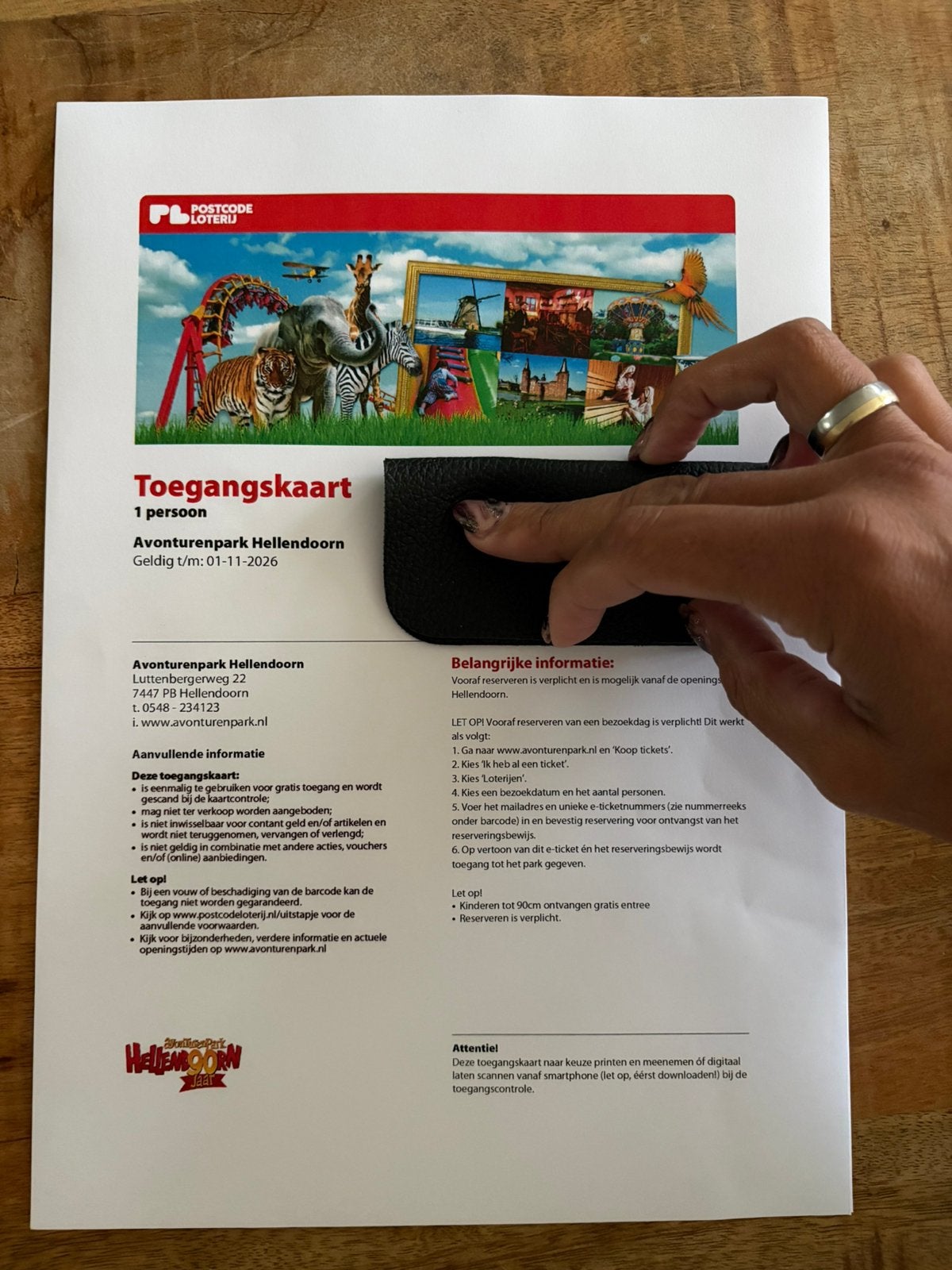 2kaartjes Hellendoorn, Drie personen of meer, Ticket of Toegangskaart