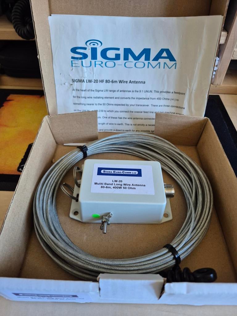 Sigma LW 20 long wire antenne 80-6M 400w, Ophalen of Verzenden, Antenne
