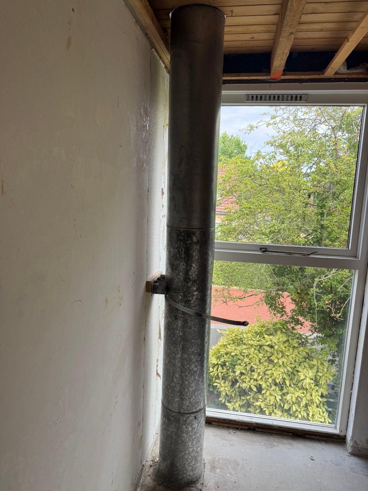 Ca 5 meter dubbelwandige kachelpijp 250mm, Ophalen, Zo goed als nieuw, Minder dan 60 cm, Kachel
