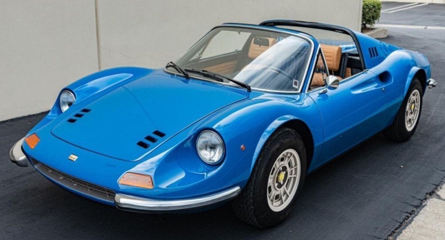 Ferrari Dino 246 GTS Azzurro 1:18 P18152F van BBR PRE-ORDER, Ophalen of Verzenden, Nieuw, Auto, Overige merken