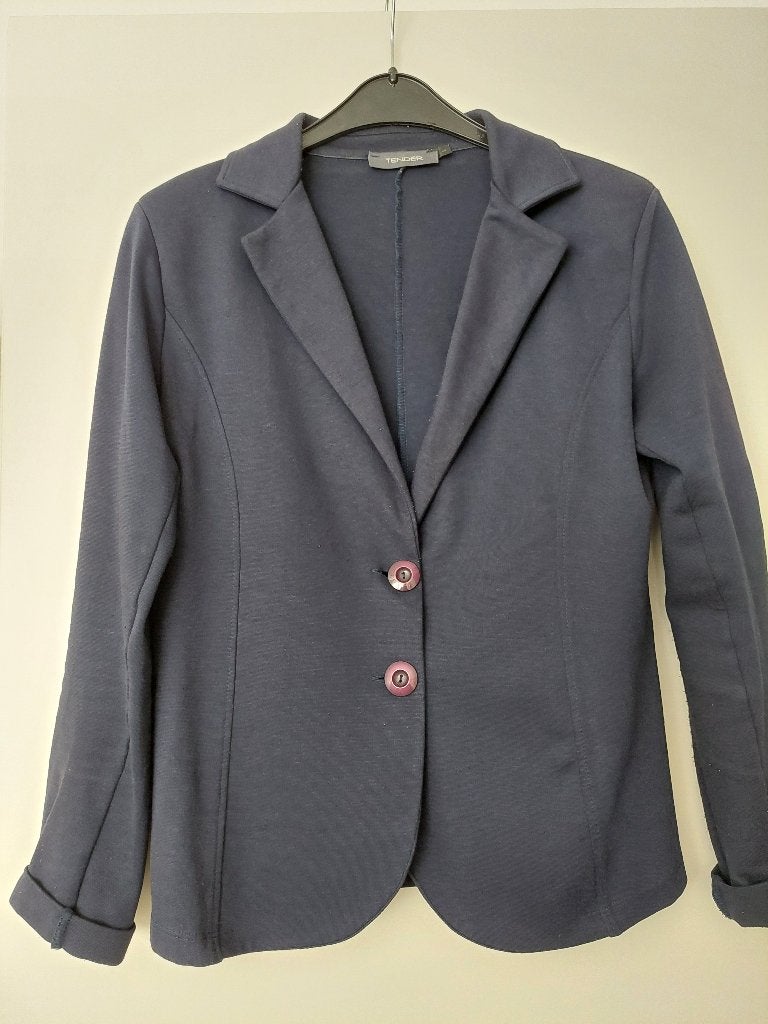 Jasje Tender donker blauw, Kleding | Dames, Blauw, Maat 42/44 (L), Ophalen of Verzenden, Zo goed als nieuw