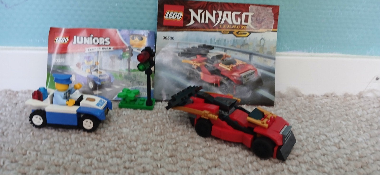 LEGO Juniors Politieauto & LEGO Ninjago Legacy Auto, Ophalen, Gebruikt, Overige merken