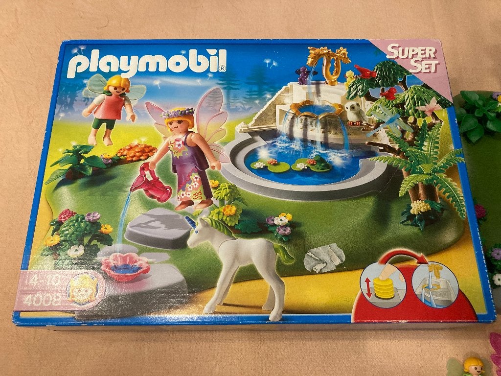 Playmobil 4008 elfentuin fontein vijver elfjes set compleet!, Complete set, Fantasy, Overige typen, Ophalen of Verzenden