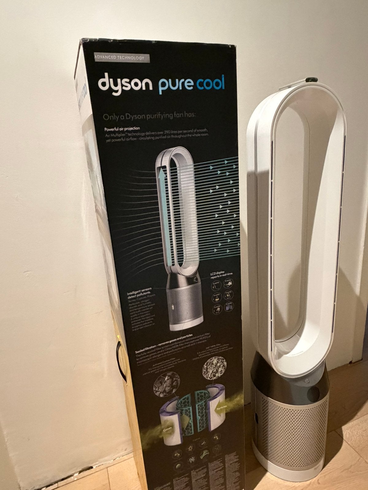 Dyson Pure Cool WIFI TP04 - HEPA-luchtreiniger ventilator, Ophalen of Verzenden, Zo goed als nieuw, Torenventilator