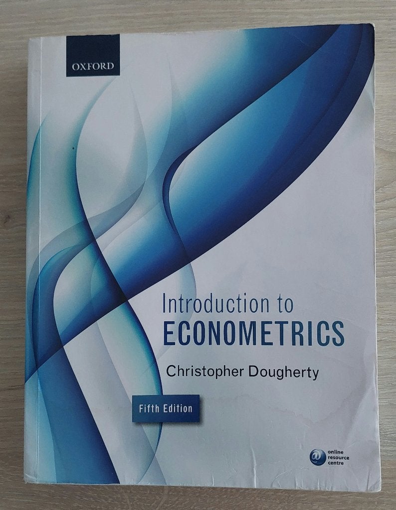 Introduction to econometrics, Boeken, Studieboeken en Cursussen, Gelezen, Christopher Dougherty, Ophalen of Verzenden, WO