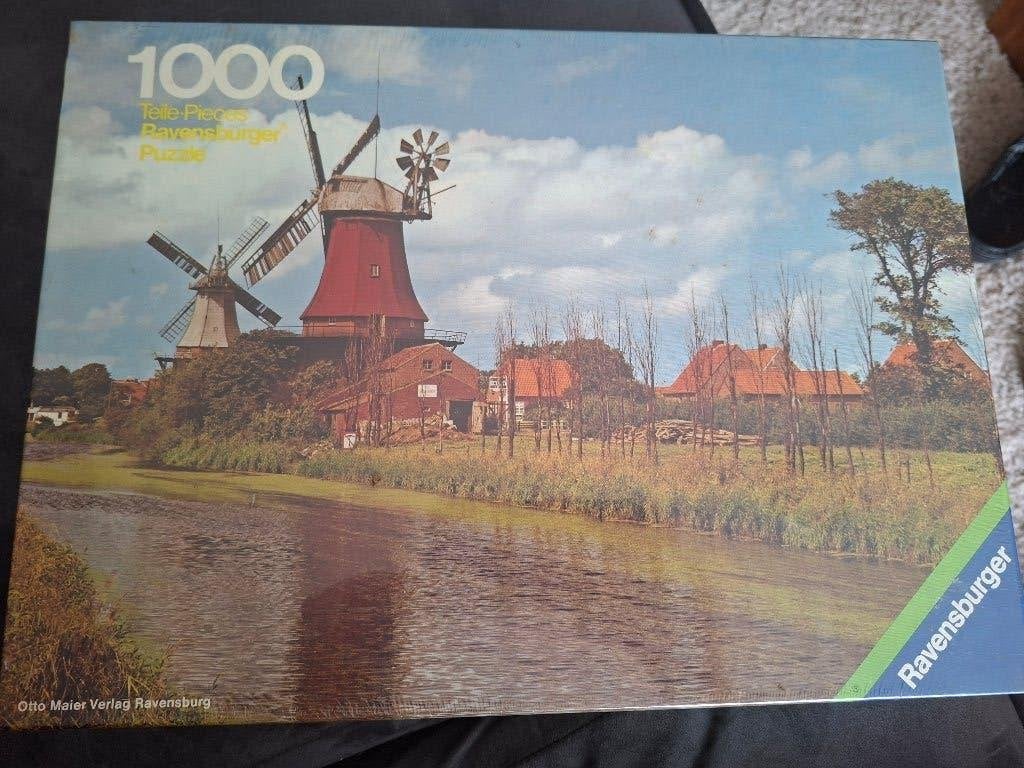 Ravensburger puzzel 1000 stukjes ( nog in folie) Molens, Ophalen of Verzenden, 500 t/m 1500 stukjes, Nieuw, Legpuzzel