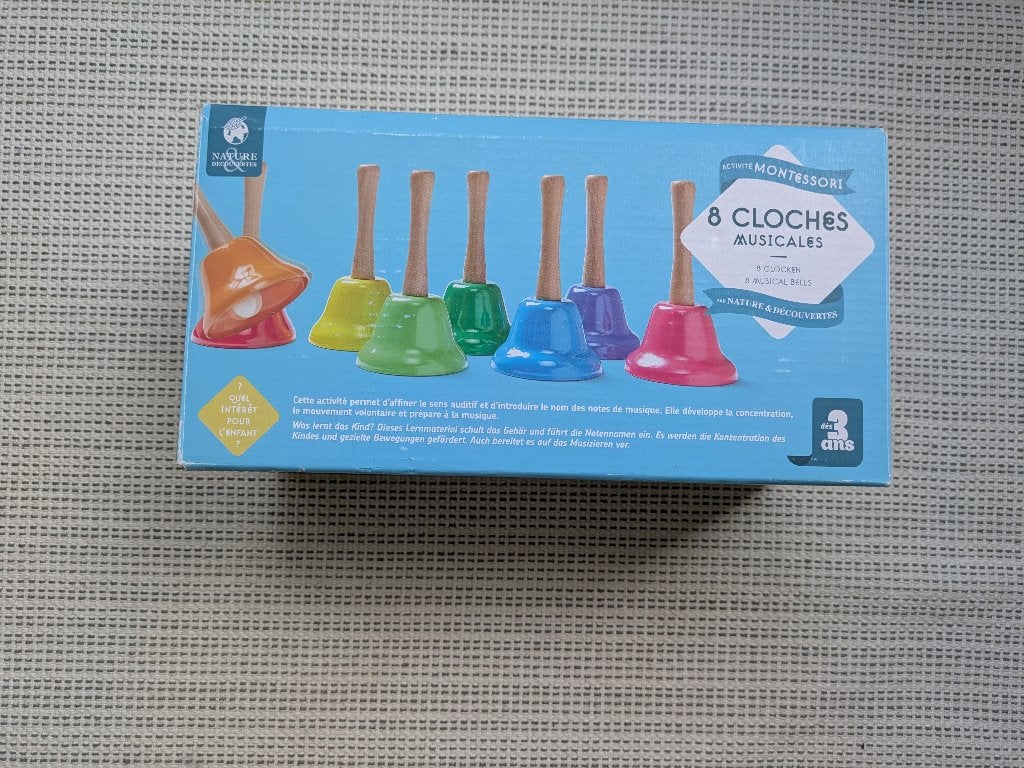 8 Muziekbellen Montessori-activiteit, Ophalen, Zo goed als nieuw