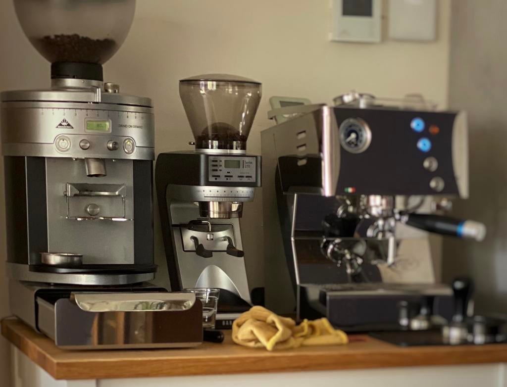 Mahlkönig K30 Vario koffiemolen + kleine + originele hopper, Witgoed en Apparatuur, Koffiezetapparaten, Ophalen, Gebruikt, Overige modellen