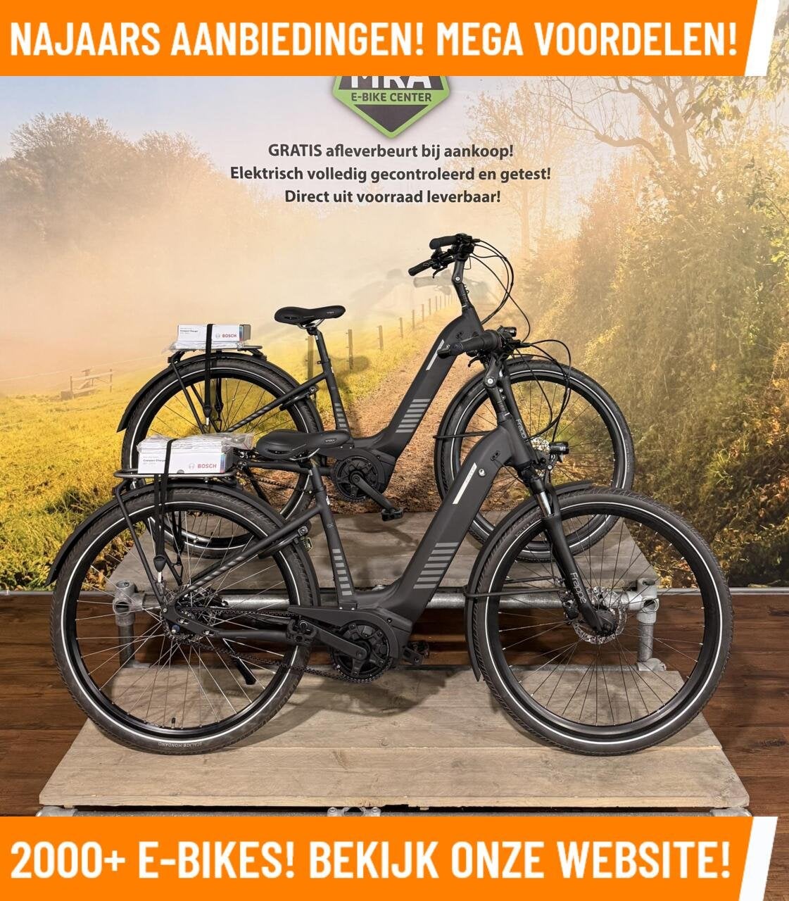 Frappe FBC 850I Elektrische fietsen met BOSCH midden motor!, Minder dan 47 cm, Nieuw, 50 km per accu of meer, Overige merken
