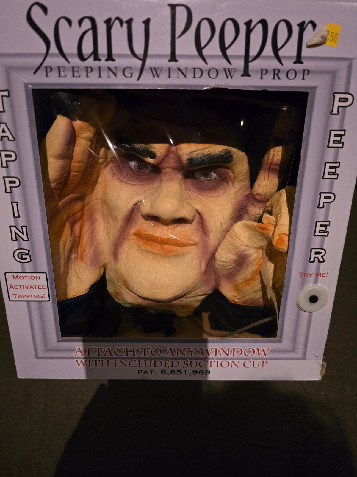 Scary Peeper Peeping Window Prop - Halloween Decoratie, Ophalen of Verzenden, Nieuw, Feestartikel, Halloween of Griezel