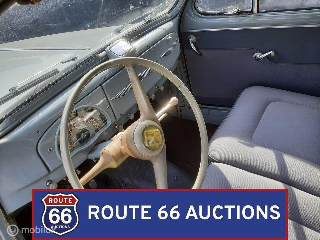 Peugeot 203C | 1955 | Route 66 Auctions, Auto's, Oldtimers, Overige carrosserieën, Zwart, Bedrijf, Handgeschakeld