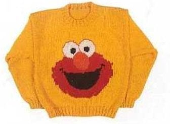 Elmo - Sesamstraat - trui breipatroon, Ophalen of Verzenden, Zo goed als nieuw, Breien, Patroon of Boek