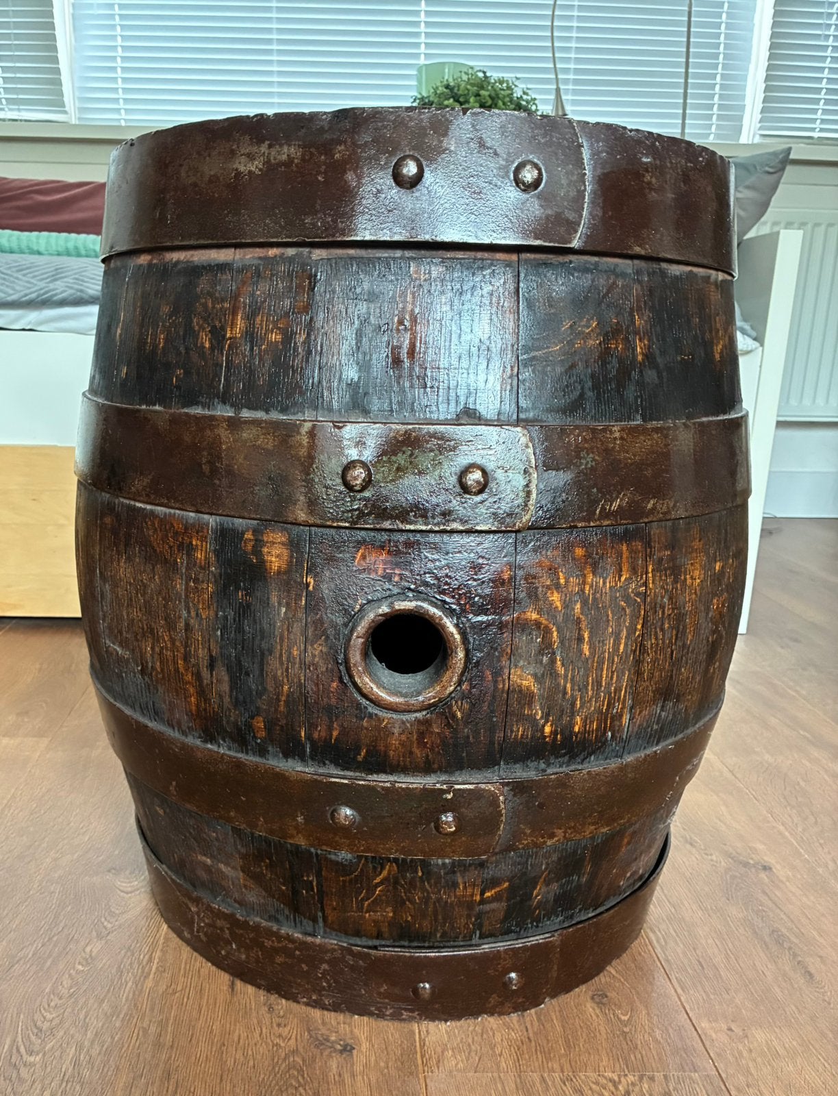 Wijnvat klassiek, Minder dan 75 liter, Ophalen, Gebruikt, Hout