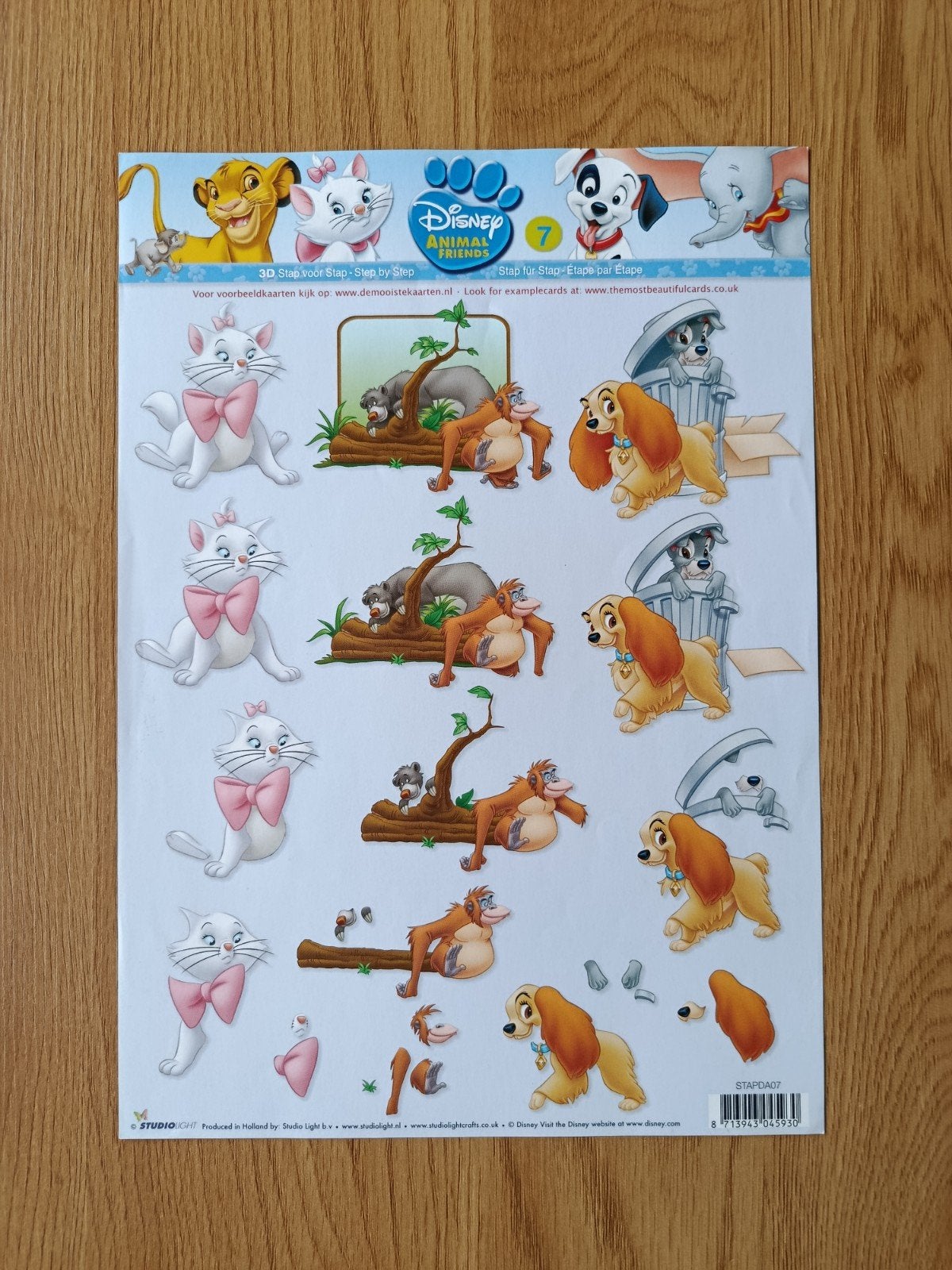 Disney animal friends Knipvellen,, Ophalen of Verzenden, Nieuw, Disney, Knipvel