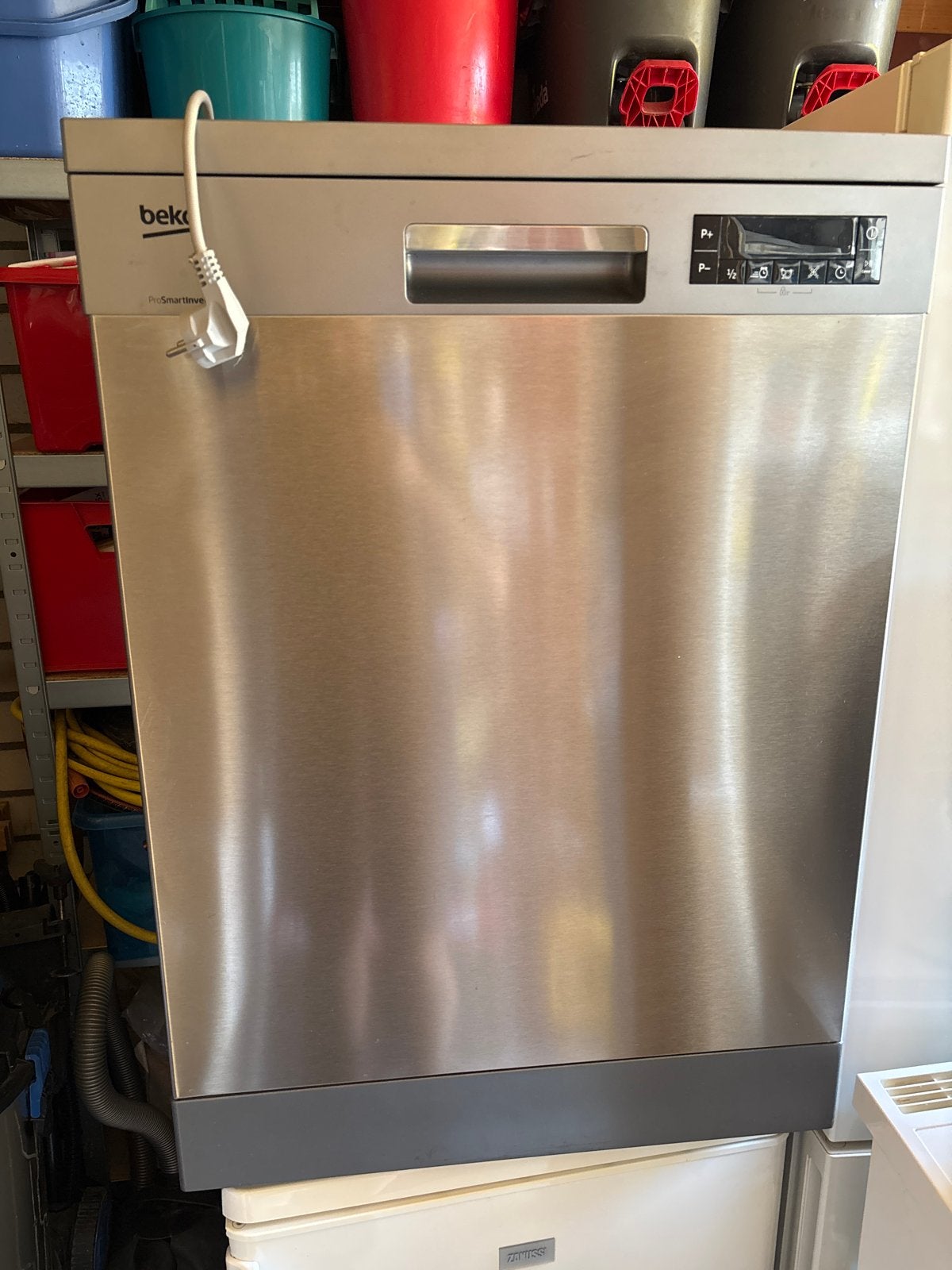 Beko ProSmartInverter Vaatwasser RVS 60x60x85cm, Ophalen, 60 cm of meer, Zo goed als nieuw, Energieklasse A of zuiniger