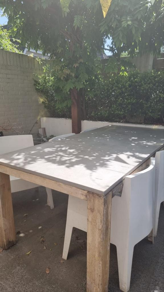 Gratis af te halen: tuinset met 3 Driade Toy stoelen, Tuin en Terras, Tuinsets en Loungesets, Ophalen, Overige materialen, Gebruikt