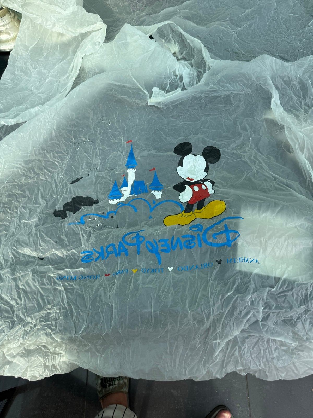 Disney Parks Regenponcho Mickey Mouse & Kasteel Transparant, Ophalen of Verzenden