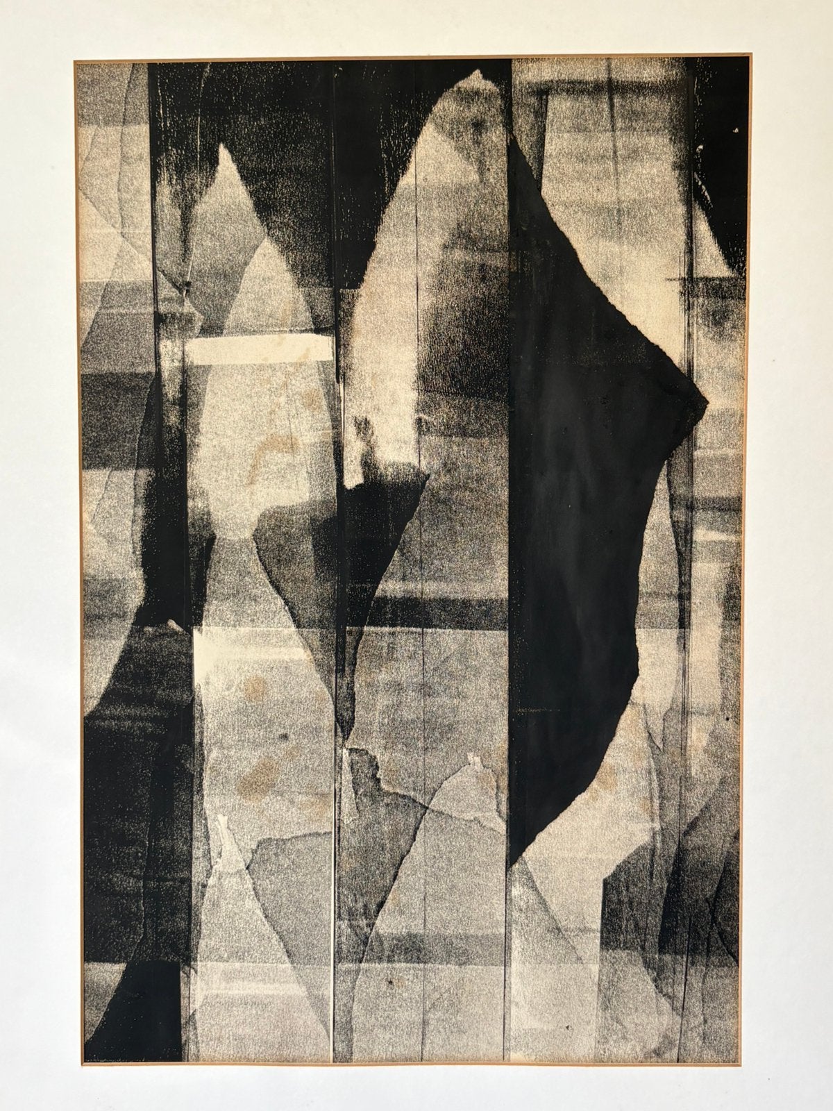 Vintage abstract artwork ets |, Ophalen of Verzenden