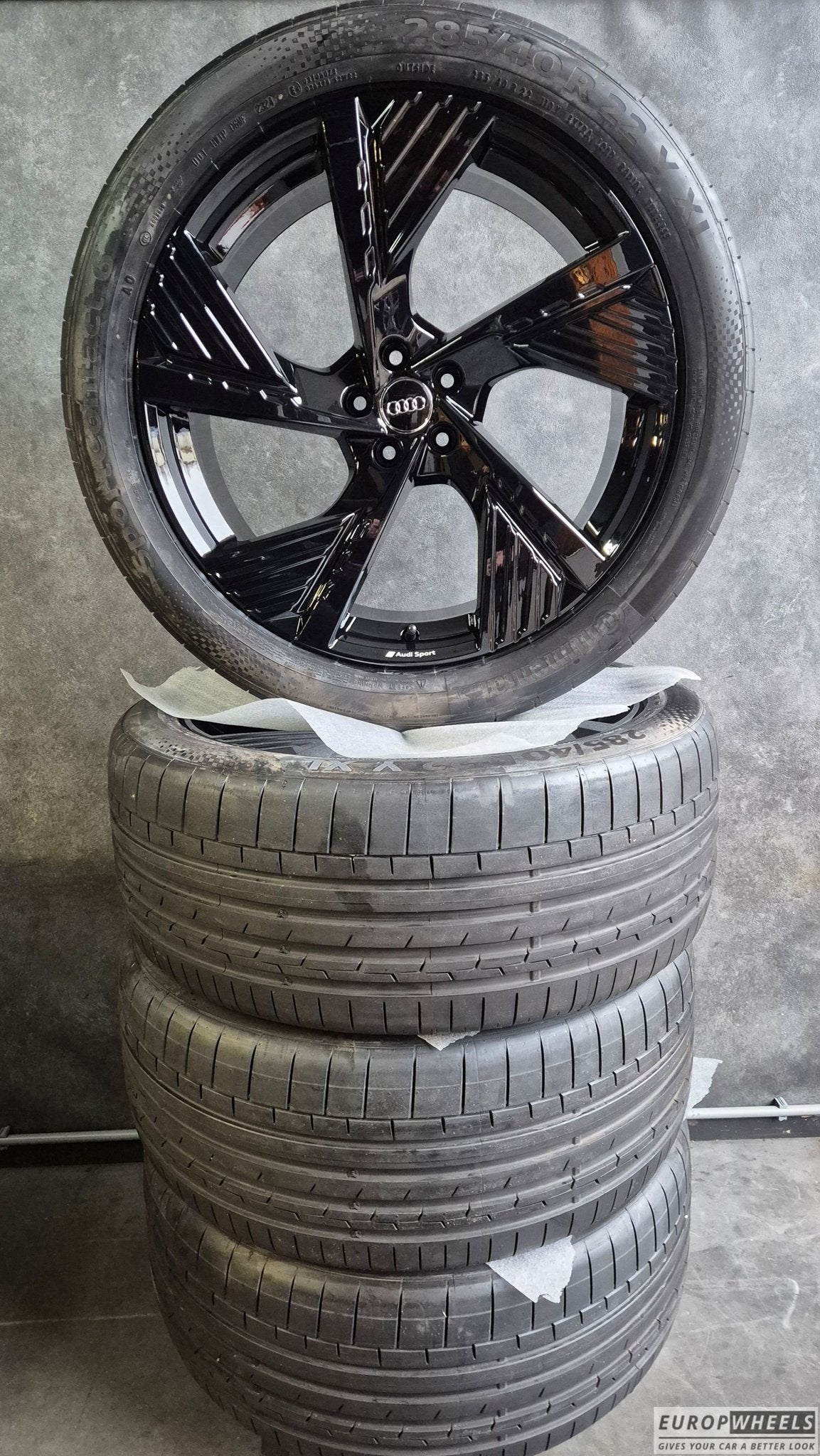 22 Inch Audi Q8 SQ8 RSQ8 Black Edition Velgen OEM, Auto-onderdelen, Banden en Velgen, Gebruikt, -, 285 mm, -